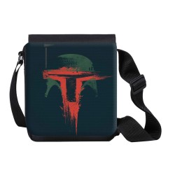 BANDOLERA PEQUEÑA cazador recompensas heroe guerra galaxia casco bolso personalizada