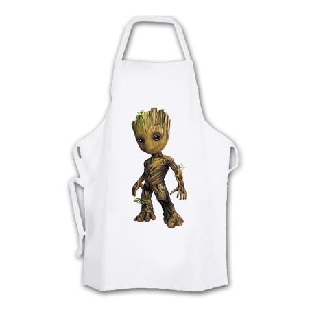 DELANTAL hombre hombrecillo arbol semilla superheroe heroe cocina personalizado