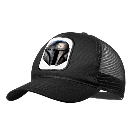 GORRA NEGRA CON REJILLA cascomando casco guerrero de las galaxias moda deporte