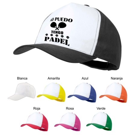 GORRA COLORES no puedo tengo padel frase graciosa meme color personalizada