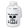BIDON CRISTAL CON FUNDA SOFT SHELL no puedo tengo padel frase graciosa meme tapon seguridad botella