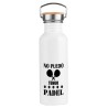 BIDON 750 ML ACERO INOXIDABLE ESTILO RETRO no puedo tengo padel frase graciosa meme deporte deportivo botella