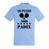 CAMISETA AZUL CIELO no puedo tengo padel frase graciosa meme moda verano personalizada