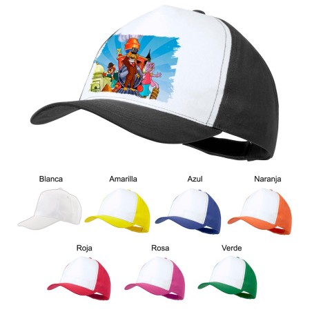 GORRA COLORES Willy fog serie vuelta al mundo en 80 dias color personalizada