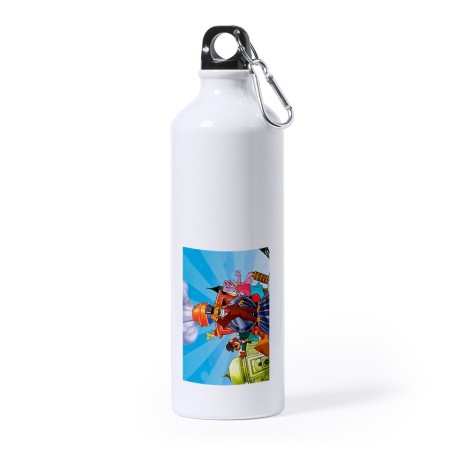 BIDON GRANDE 800 ML ACERO INOXIDABLE Willy fog serie vuelta al mundo en 80 dias deporte deportivo mosqueton botella