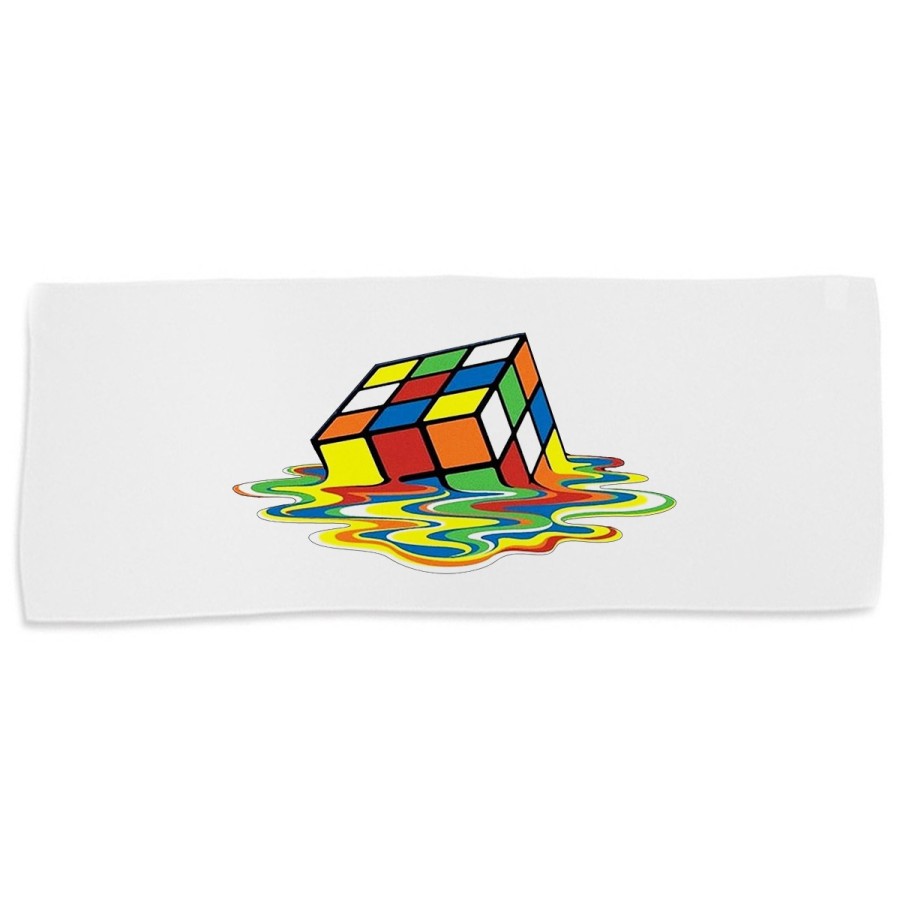 TOALLA GIMNASIO GYM ABSORBENTE cubo de rubik derretido derritiendose meme suave con bolsita