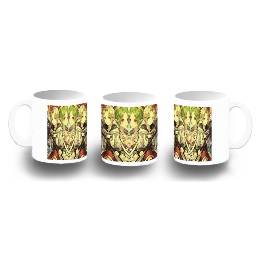 TAZA FOTOLUMINISCENTE mushoku tensei rudeus jobless reincarnation serie BRILLA OSCURIDAD