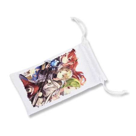 FUNDA BOLSA MULTIUSOS mushoku tensei rudeus jobless reincarnation serie gafas dados rol personalizada color