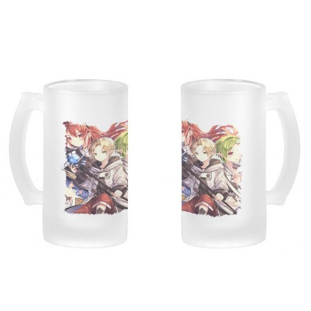 JARRA CERVEZA CRISTAL mushoku tensei rudeus jobless reincarnation serie esmerilada esmerilado 500ml