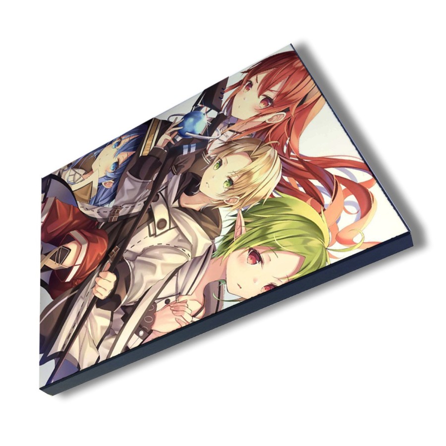 PANEL FOTOGRÁFICO DECORATIVO mushoku tensei rudeus jobless reincarnation serie cuadro acabado brillante elegante pared