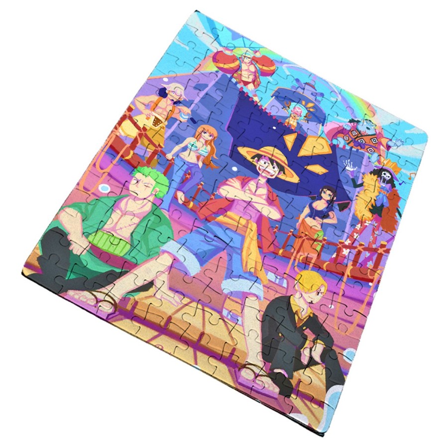 PUZZLE DE TAMAÑO Y PIEZAS A ELEGIR serie anime onepiece fanart personajes canicatura rompecabezas educativo puzle