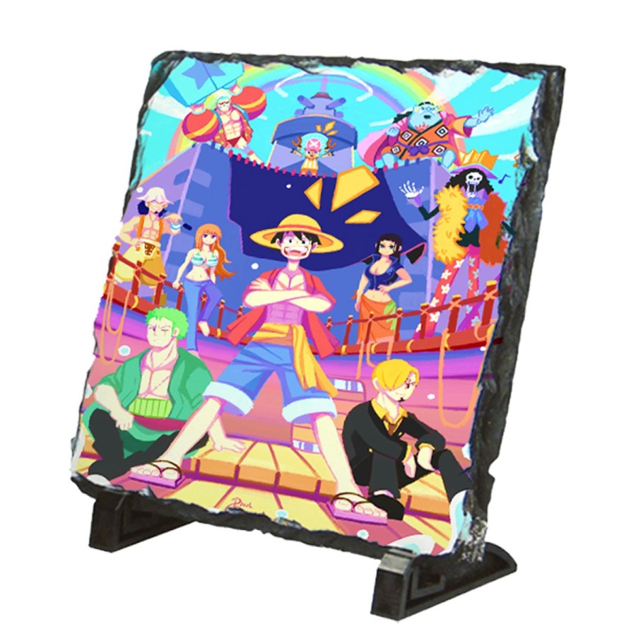 PLACA PIZARRA serie anime onepiece fanart personajes canicatura portafotos portafoto