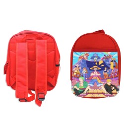 PACK MOCHILA ROJA Y ESTUCHE...