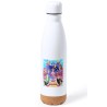 BIDON 750 ML ACERO INOXIDABLE ADORNO DE CORCHO serie anime onepiece fanart personajes canicatura tapon botella