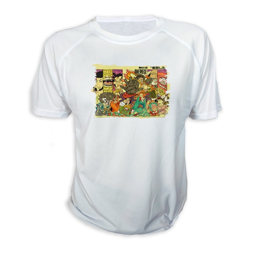 CAMISETA one piece rey pirata wano samurais katana personalizada