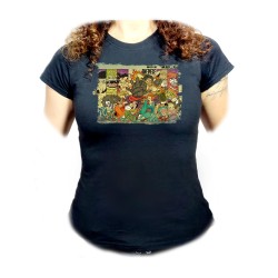 CAMISETA NEGRA MUJER one...