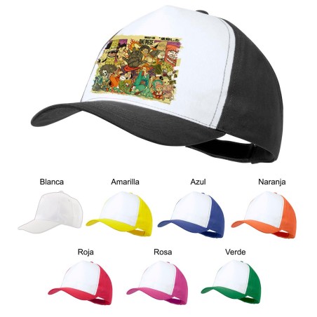 GORRA COLORES one piece rey pirata wano samurais katana color personalizada