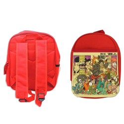 MOCHILA ROJA one piece rey...