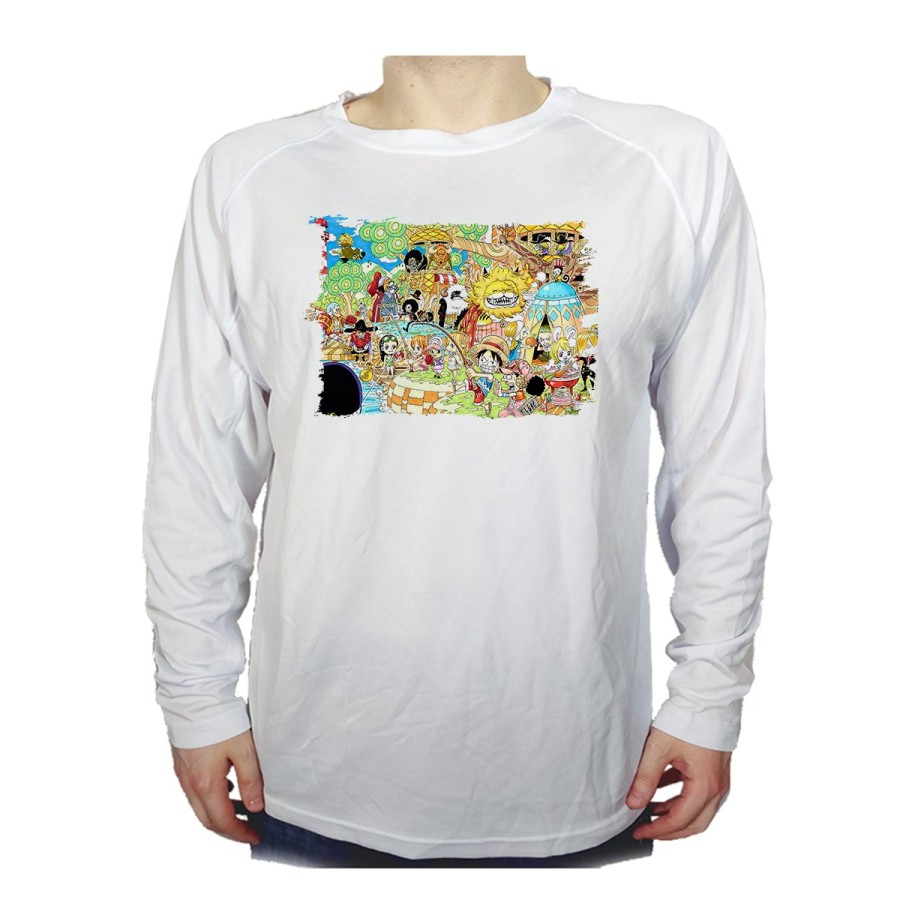 CAMISETA MANGA LARGA one piece todos minks luffy tripulación pirata personalizada