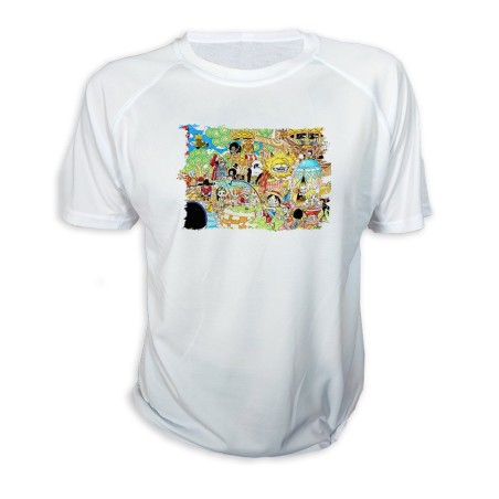 CAMISETA one piece todos minks luffy tripulación pirata personalizada