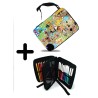 PACK MOCHILA Y ESTUCHE one piece todos minks luffy tripulación pirata material escolar