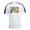 CAMISETA TÉCNICA FRANJA MANGAS NEGRA one piece todos minks luffy tripulación pirata personalizada