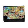 BILLETERA BILLETERO one piece todos minks luffy tripulación pirata unisex negro monedero