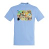 CAMISETA AZUL CIELO one piece todos minks luffy tripulación pirata moda verano personalizada