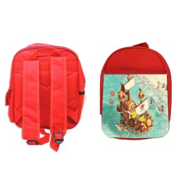 PACK MOCHILA ROJA Y ESTUCHE...