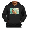 SUDADERA NEGRA CON CAPUCHA thousand sunny barco pirata mugiwara one piece playa adulto poliester algodón personalizada