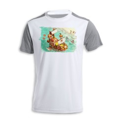 CAMISETA DISEÑO BICOLOR...