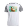 CAMISETA DISEÑO BICOLOR thousand sunny barco pirata mugiwara one piece playa personalizada