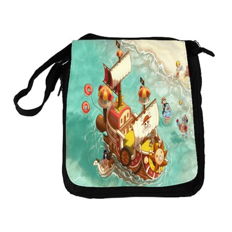 BANDOLERA REPORTERO MEDIANA BOLSO thousand sunny barco pirata mugiwara one piece playa bolsa mochila hombro