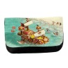 ESTUCHE NECESER DE LONA thousand sunny barco pirata mugiwara one piece playa unisex negro monedero billetera