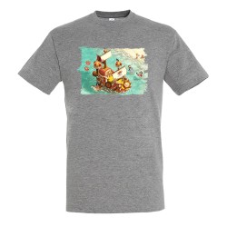CAMISETA GRIS MEZCLA...