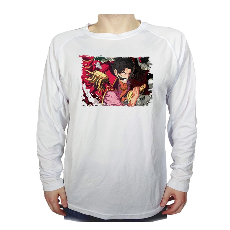 CAMISETA MANGA LARGA one piece rey pirata gold d. roger luffy espada personalizada