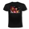 CAMISETA NEGRA one piece rey pirata gold d. roger luffy espada moda verano personalizada