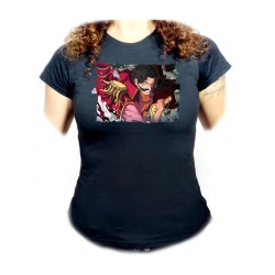CAMISETA NEGRA MUJER one...