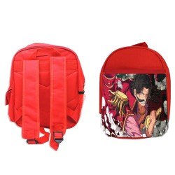 MOCHILA ROJA one piece rey...