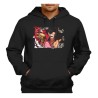 SUDADERA NEGRA CON CAPUCHA one piece rey pirata gold d. roger luffy espada adulto poliester algodón personalizada