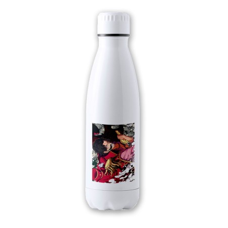 BIDON 700 ML ACERO INOXIDABLE one piece rey pirata gold d. roger luffy espada tapon seguridad botella