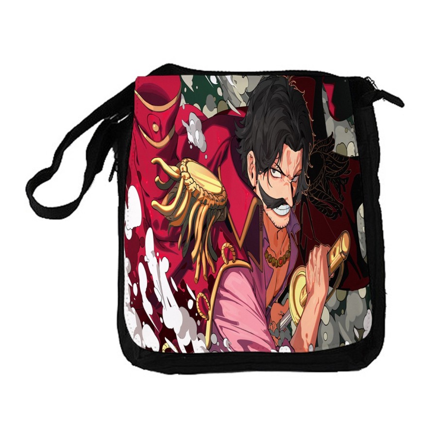 BANDOLERA REPORTERO MEDIANA BOLSO one piece rey pirata gold d. roger luffy espada bolsa mochila hombro