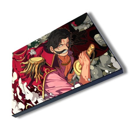 PANEL FOTOGRÁFICO DECORATIVO one piece rey pirata gold d. roger luffy espada cuadro acabado brillante elegante pared