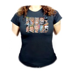 CAMISETA NEGRA MUJER one...