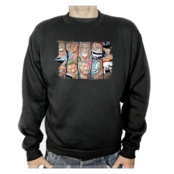 SUDADERA NEGRA one piece...