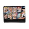 BILLETERA BILLETERO one piece piratas peor generación luffy franjas unisex negro monedero