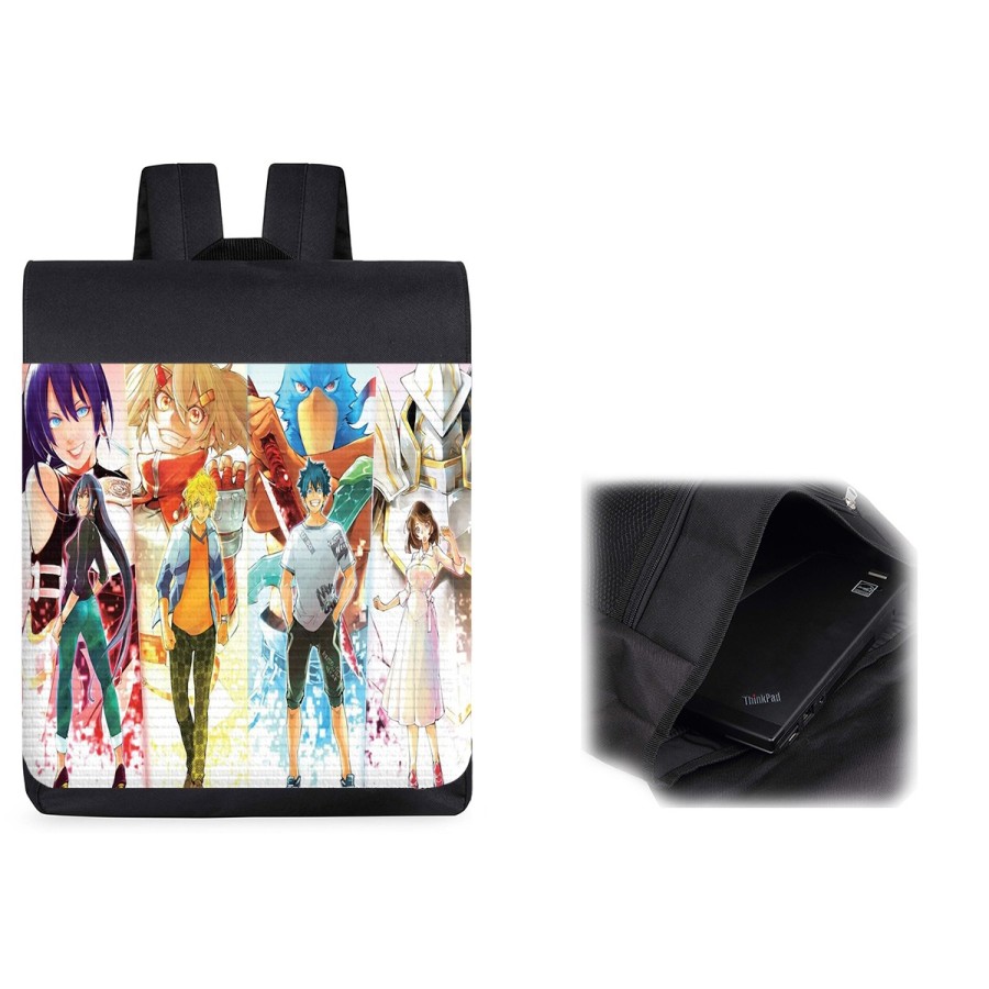 PACK MOCHILA Y ESTUCHE sangri la frontier serie personajes v mmorpg jrpg material escolar