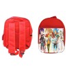 PACK MOCHILA ROJA Y ESTUCHE sangri la frontier serie personajes v mmorpg jrpg material escolar