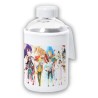 BIDON CRISTAL CON FUNDA SOFT SHELL sangri la frontier serie personajes v mmorpg jrpg tapon seguridad botella