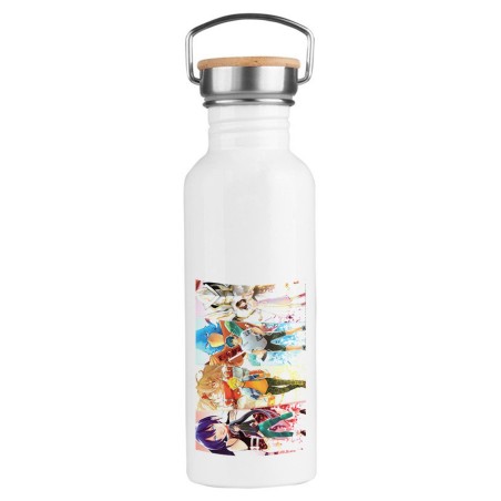 BIDON 750 ML ACERO INOXIDABLE ESTILO RETRO sangri la frontier serie personajes v mmorpg jrpg deporte deportivo botella